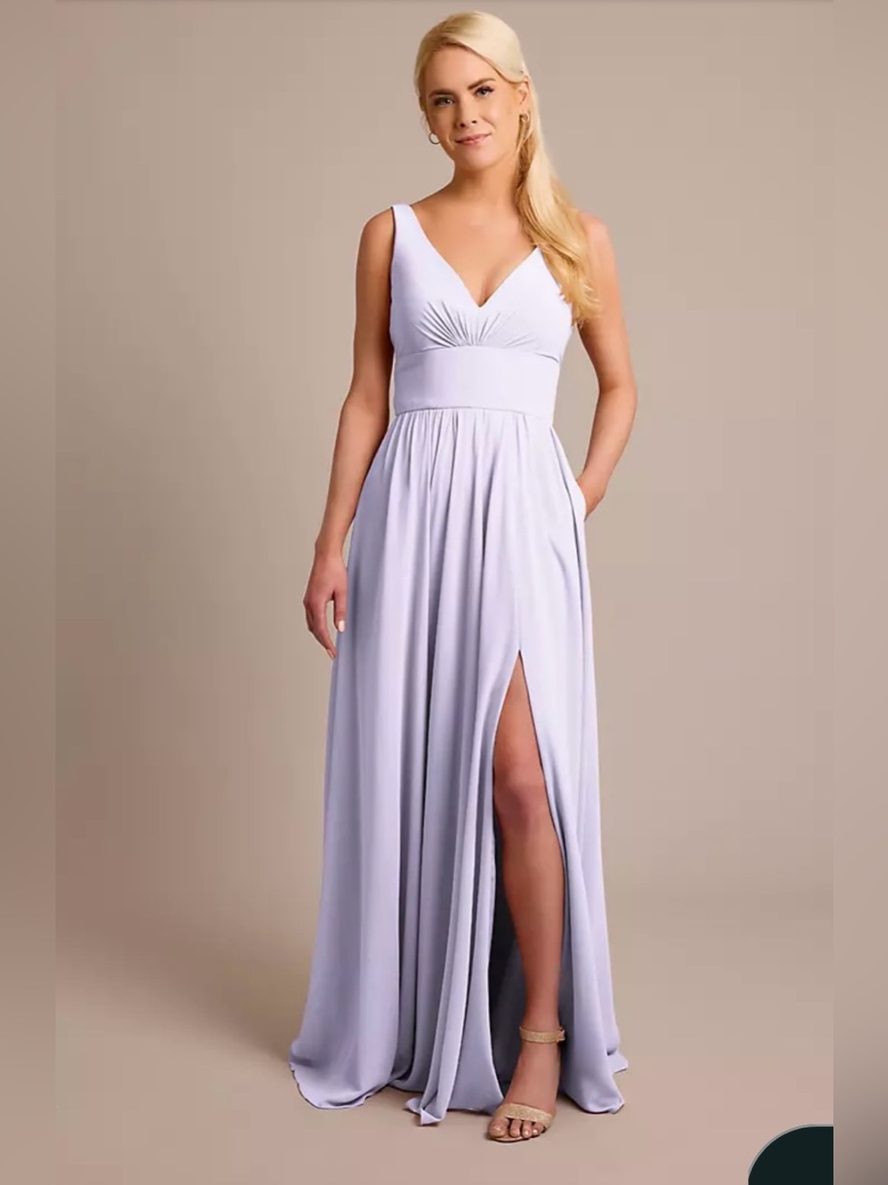 DB Studio Celebrate lavender bridesmaid prom dress Sz 10 lilac wedding gown
